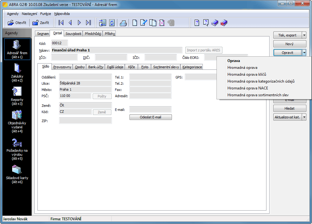 Pohodlí hromadných oprav