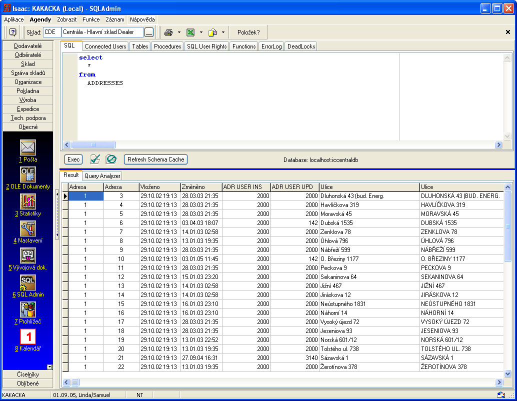 Administrátorské nástroje