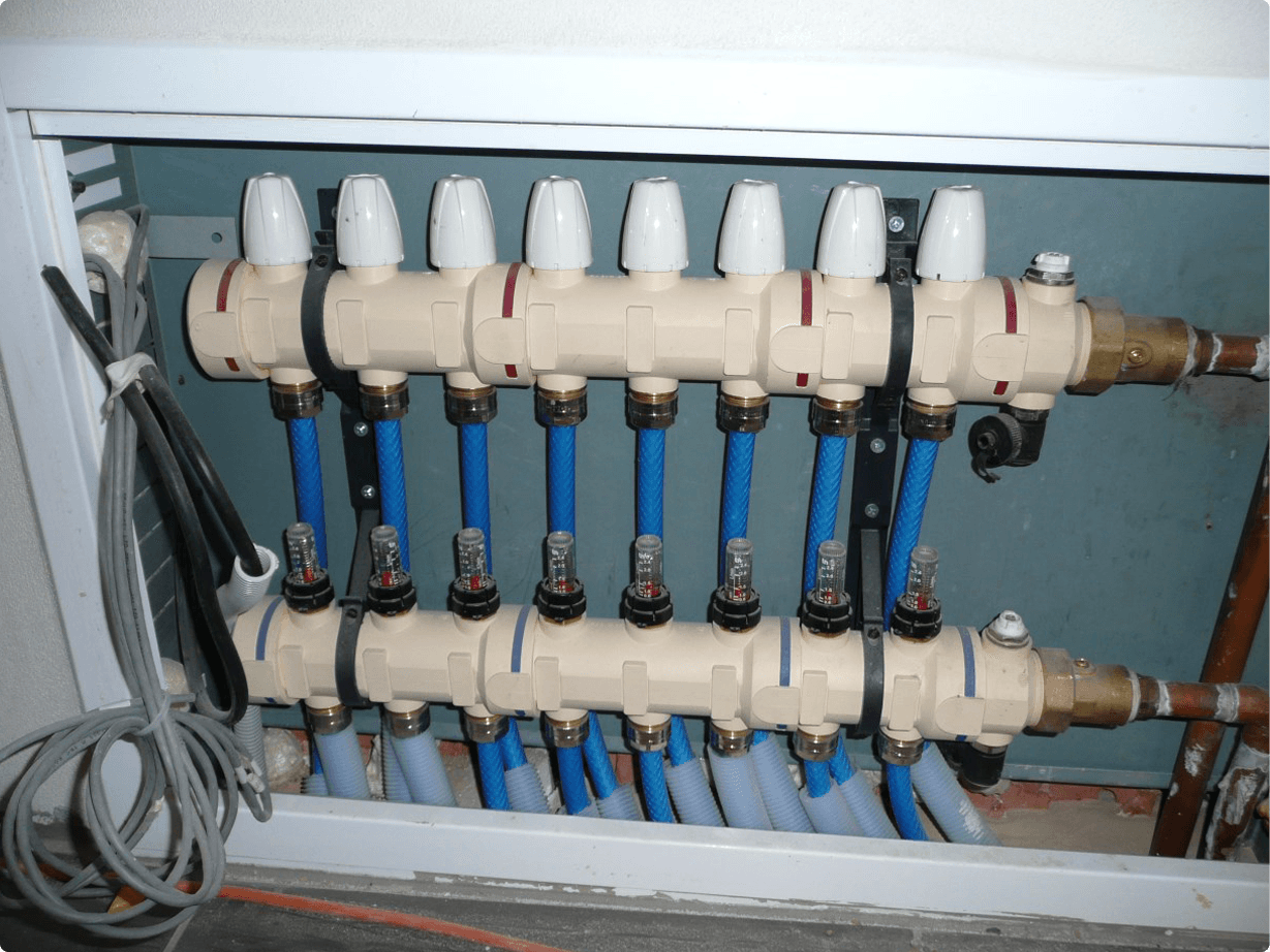 Rozvaděč pro topení